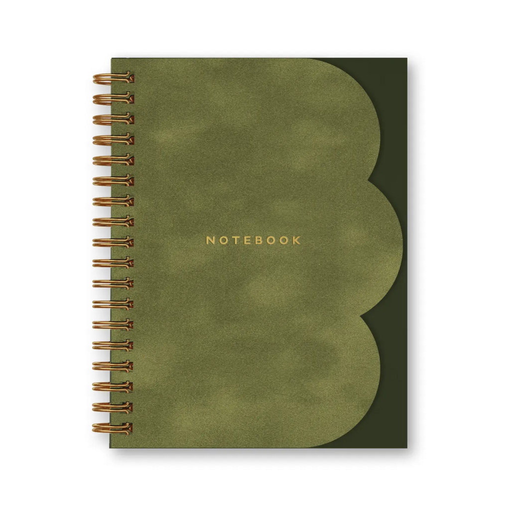 moss clamshell notebook