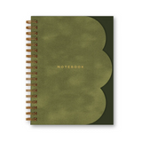 moss clamshell notebook