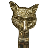 Solid Brass Fox Head Letter Opener, 6-1/4"