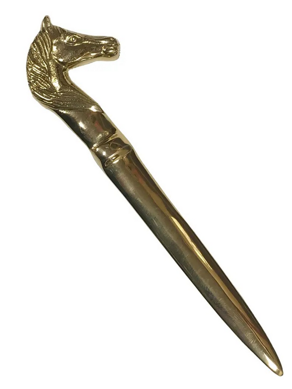 Brass Horse Head Letter Opener