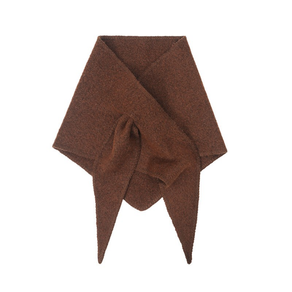brown triangle scarf