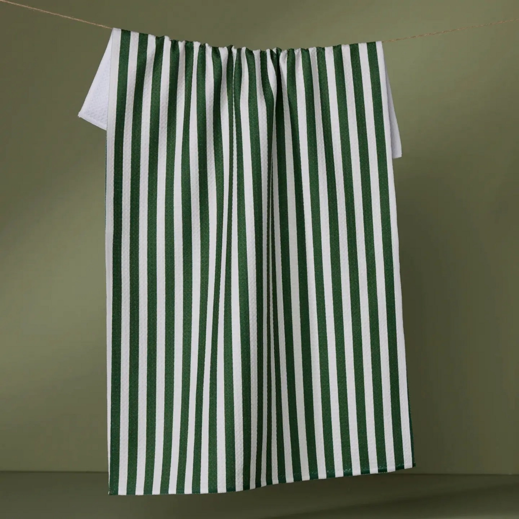 Ribbon Green Tea towel