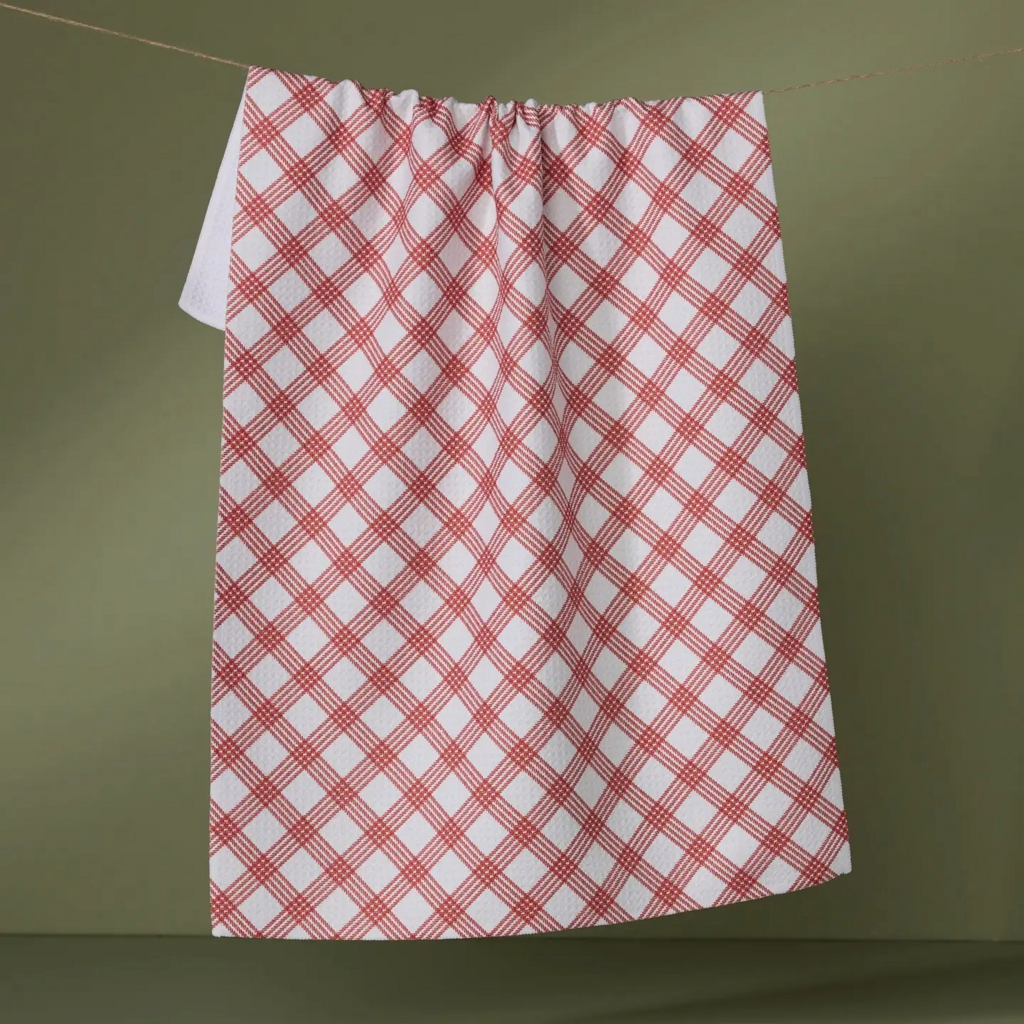 Crimson Wrap tea Towel