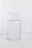 32 oz. Blown Recycled Etched Glass Pitcher
