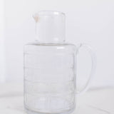 32 oz. Blown Recycled Etched Glass Pitcher