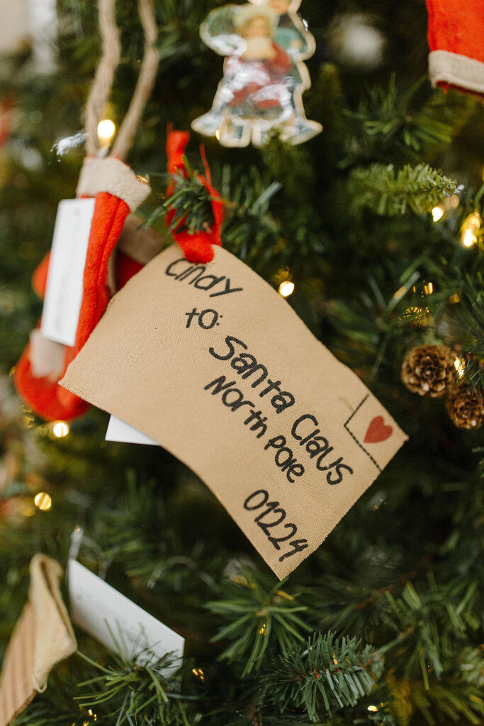 Santa Claus letter ornament