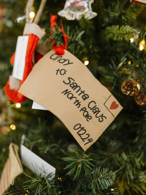 Santa Claus letter ornament