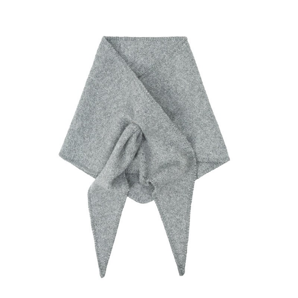 gray triangle scarf