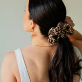 jumbo leopard print scrunchie