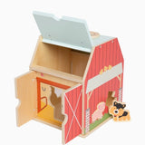 Wooden Barn with Animals