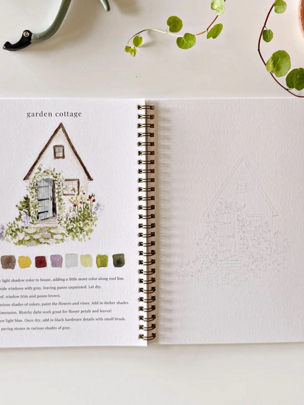 garden watercolor workbook