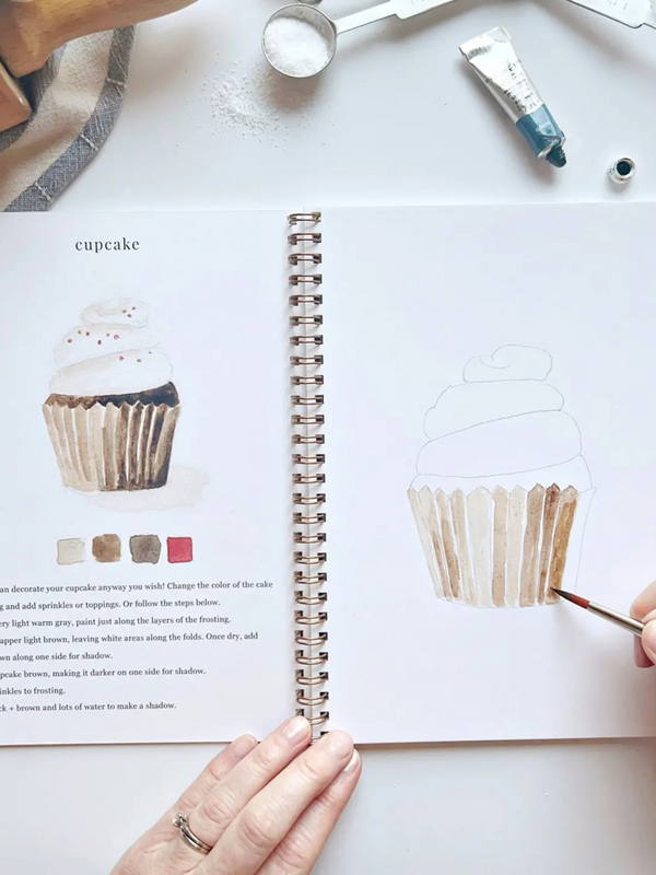 baking watercolor workbook