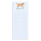 things to fetch watercolor dog notepad