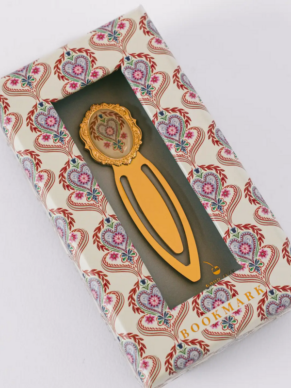 Folk Heart Metal Clip Bookmark