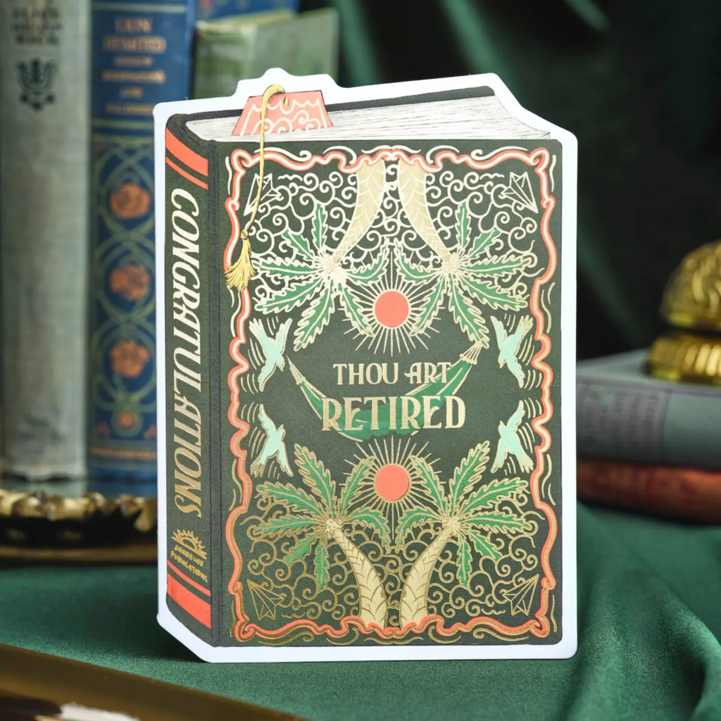 Thou Art Retired Book Cover Card