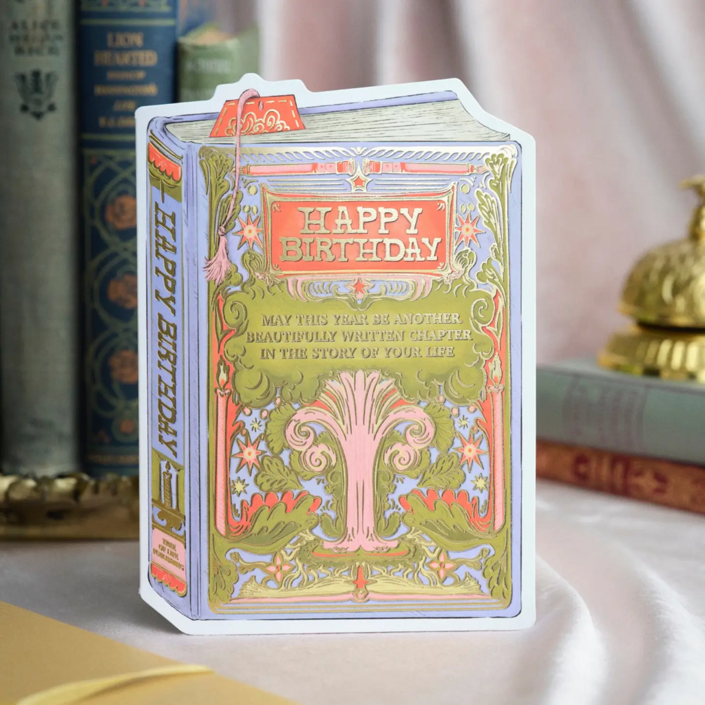 Tree Birthday Book Cover Card