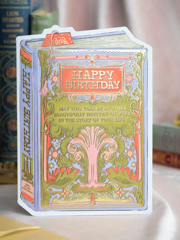 Tree Birthday Book Cover Card
