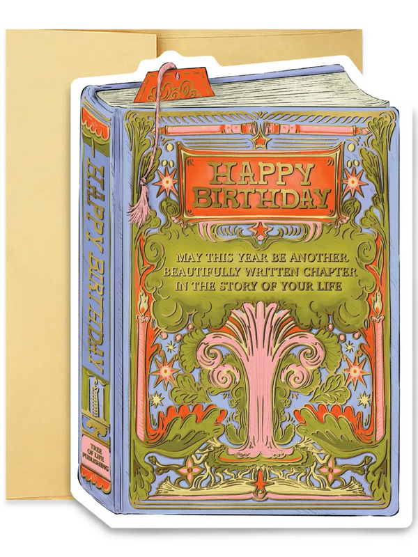 Tree Birthday Book Cover Card