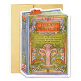 Tree Birthday Book Cover Card
