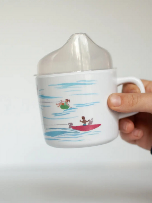 water skiers sippy cup