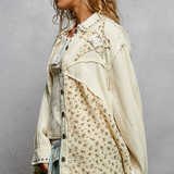 Star Patch & Gauze Button Down