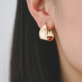 Chunky Teardrop Statement Half Hoops