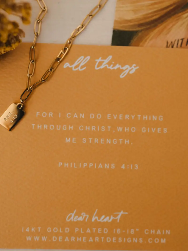 All Things Mini Tag Necklace