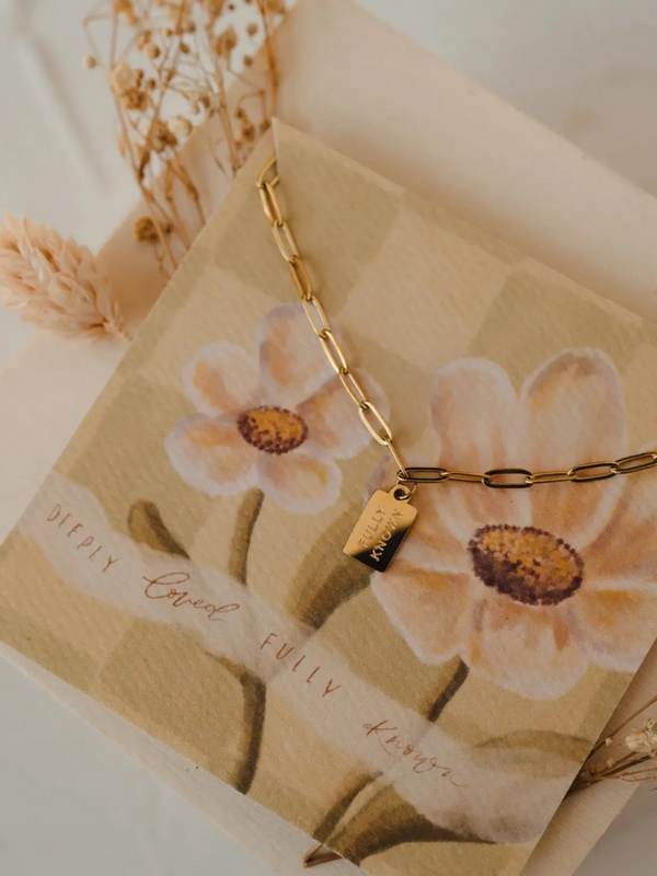 fully known mini tag necklace