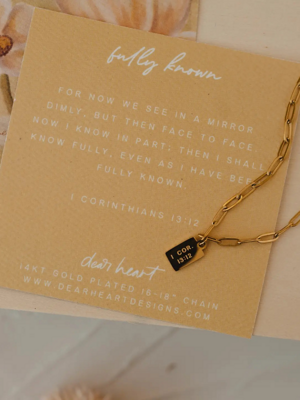 fully known mini tag necklace