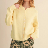 Butterscotch Marled Knit Cardigan