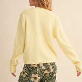 Butterscotch Marled Knit Cardigan