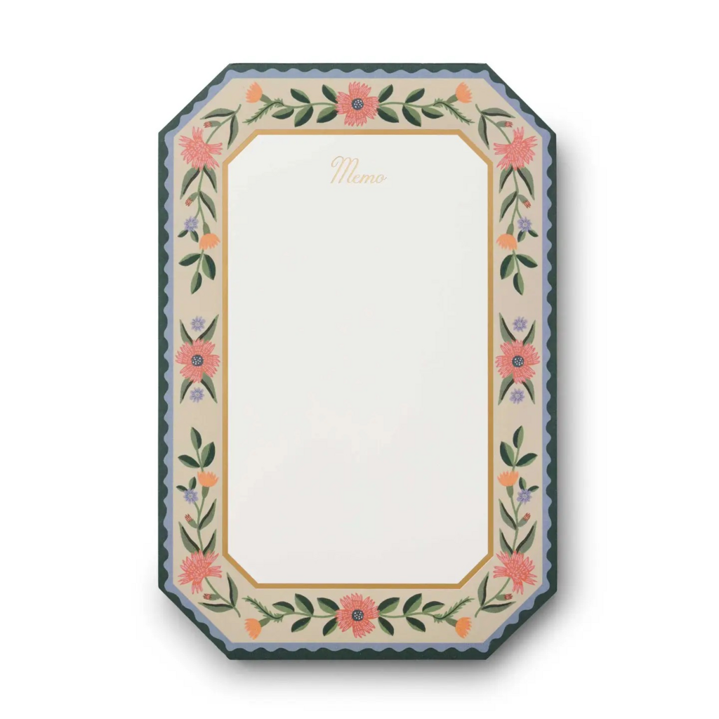 floral boarder memo pad