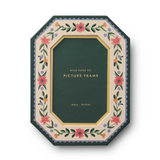 4x6 floral and vine octagon photo frame