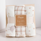 3 piece farmhouse goose burp cloth set