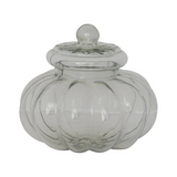 6 Cup Ribbed Glass Jar with Lid