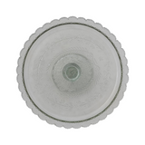 Pressed Glass Pedestal with Scalloped Edge