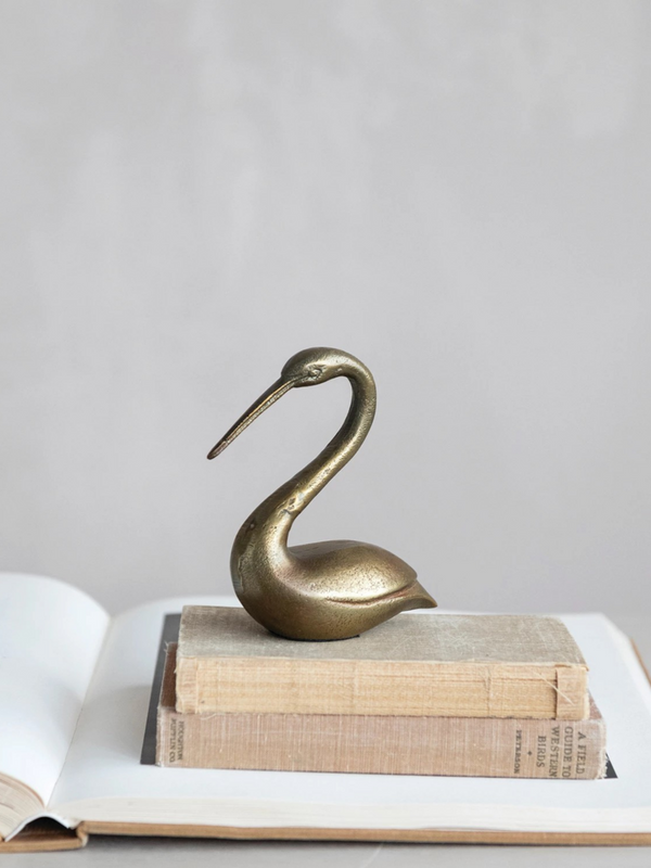 Cast Aluminum Swan