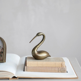 Cast Aluminum Swan
