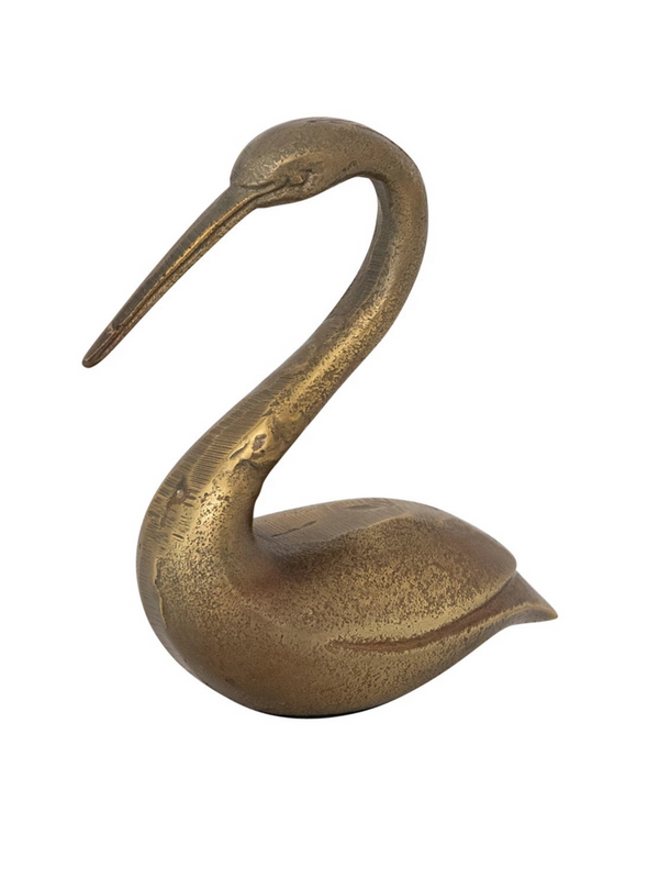 Cast Aluminum Swan