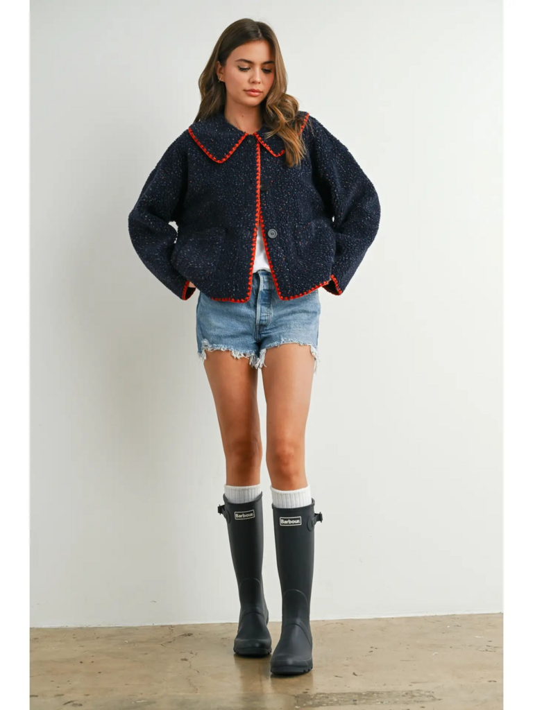 navy fleece jacket