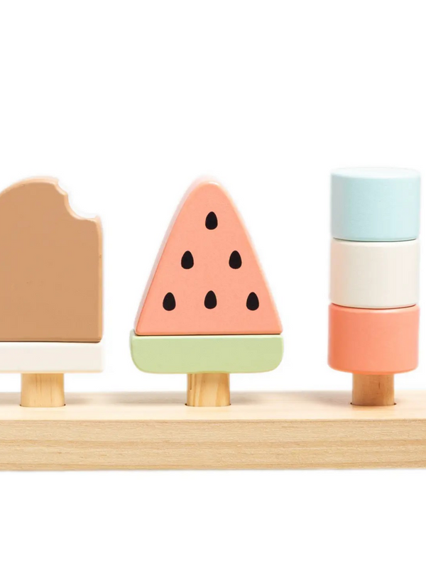 Wooden Ice Cream Stacking Toy