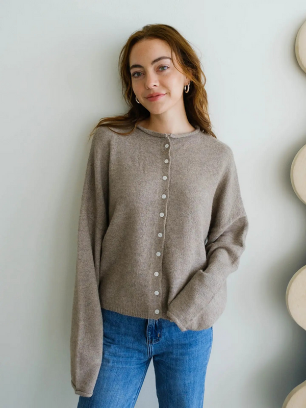 mocha cardigan