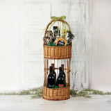 Round Willow Bar Caddy
