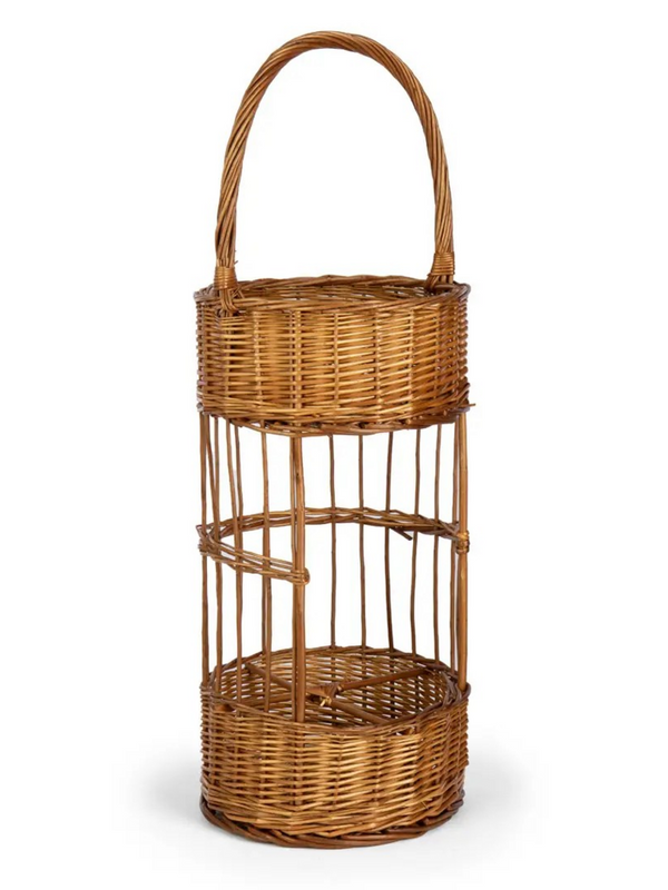 Round Willow Bar Caddy
