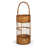 Round Willow Bar Caddy