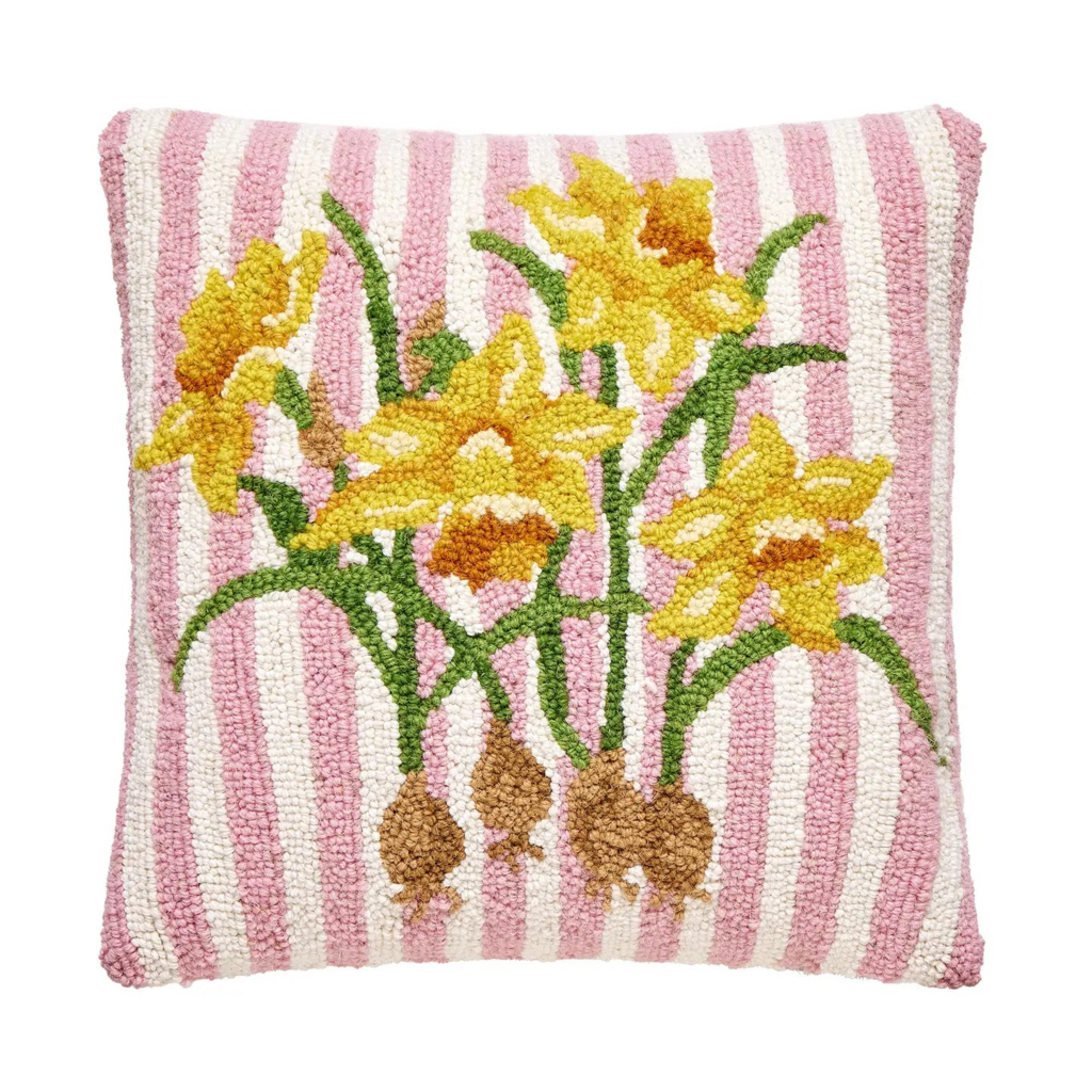 Yellow Daffodil Hook Pillow