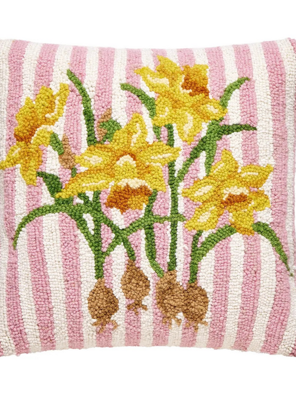 Yellow Daffodil Hook Pillow