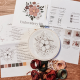 floral embroidery kit