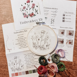 wildflower embroidery kit