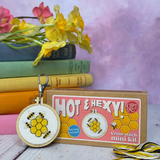 hot and hexy mini cross stitch kit